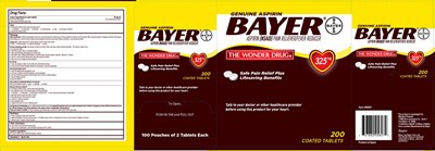 Bayer Aspirin Label 6 16 21